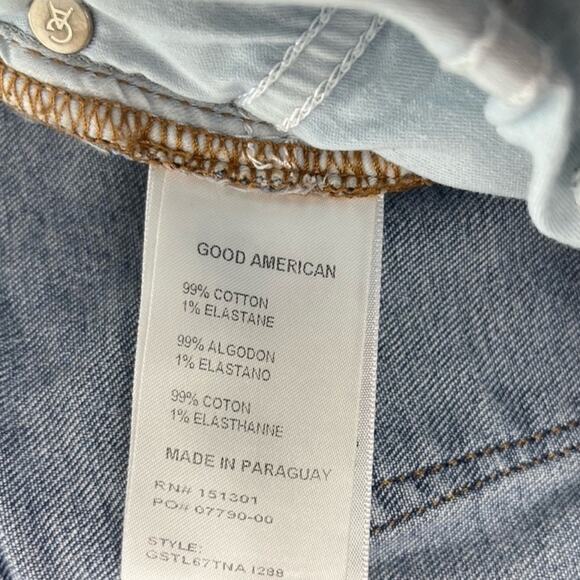 Good American Women's Good Legs Straight Jeans Medium Wash - Picture 10 of 11